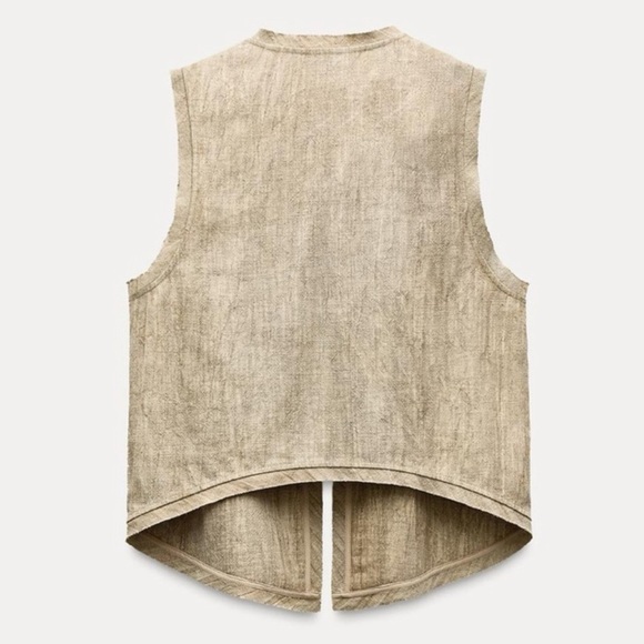 NWT ZARA SEQUIN VEST ZW COLLECTION - Picture 7 of 16